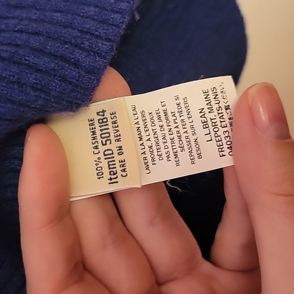 LL Bean 100% Cashmere Sweater - Picture 3 of 5